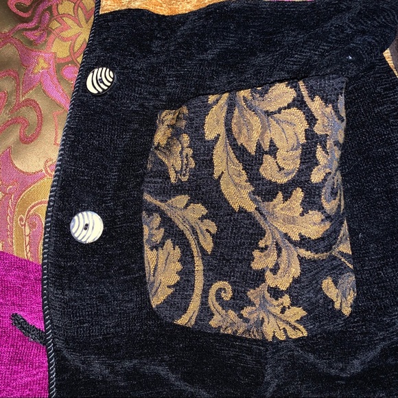 Indigo moon Anthropologie cardigan patchwork coat - Picture 6 of 7